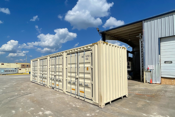 40’ High Cube 1-Trip, 4 Door Side Open Shipping Container