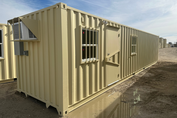 40' High Cube Mobile Office with Storage (18'/22')