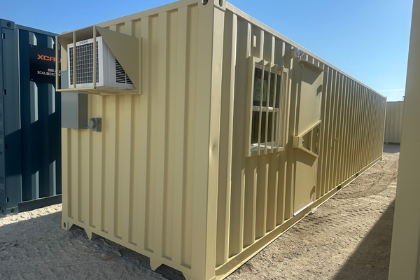 40' High Cube Mobile Office with Storage (10'/30')